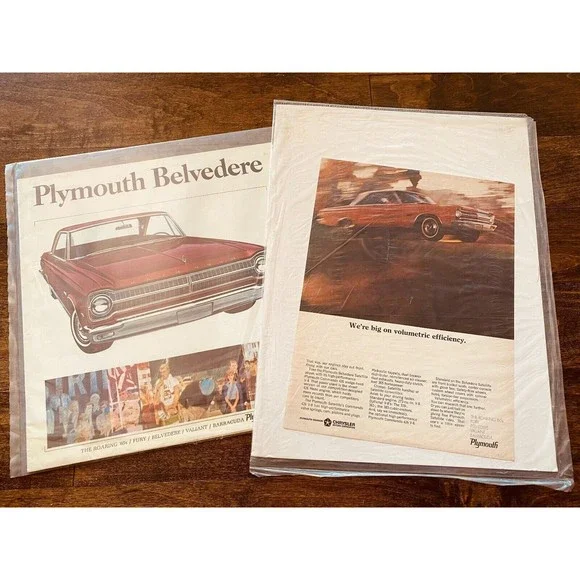1965 Plymouth Belvedere Sale Brochure & Magazine Ad VINTAGE ADVERTISING EPHEMERA - Picture 1 of 1
